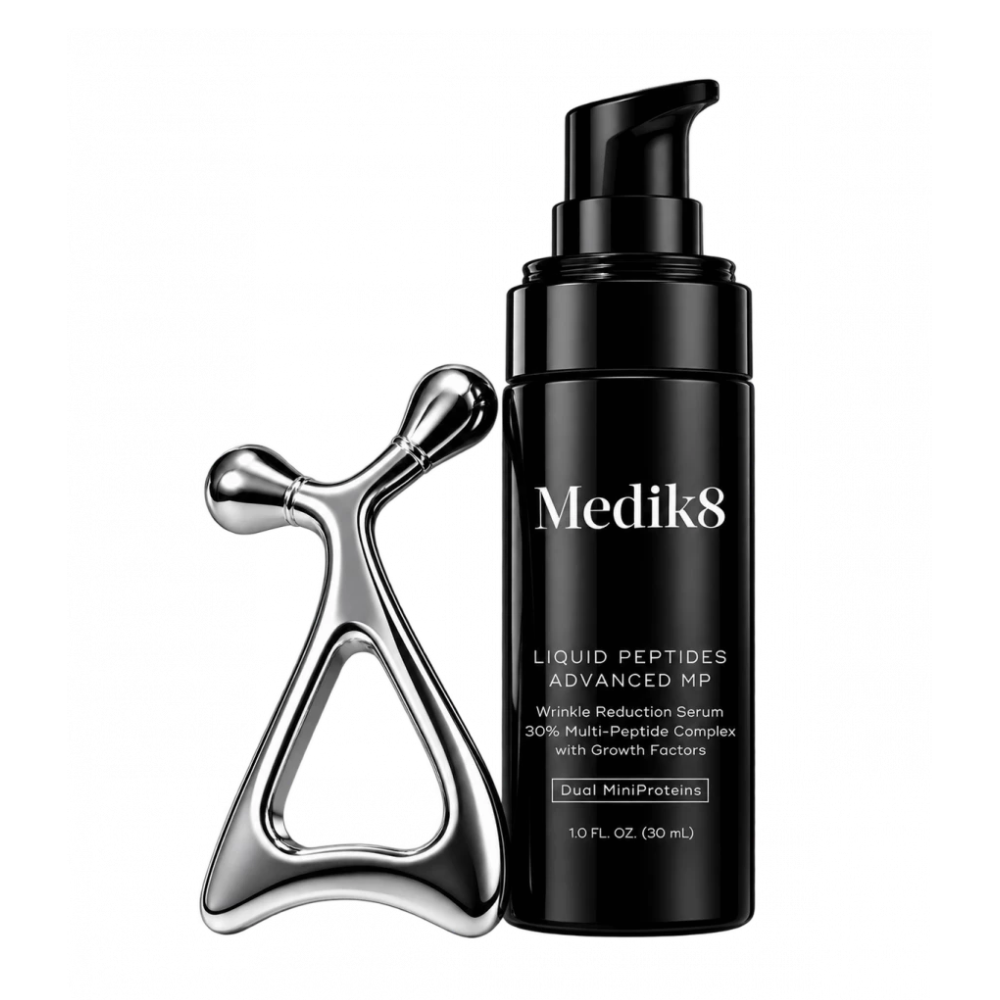 MEDIK8 Kit Liquid Peptides Advanced MP+ – Набір з інноваційною сироваткою та масажером для обличчя